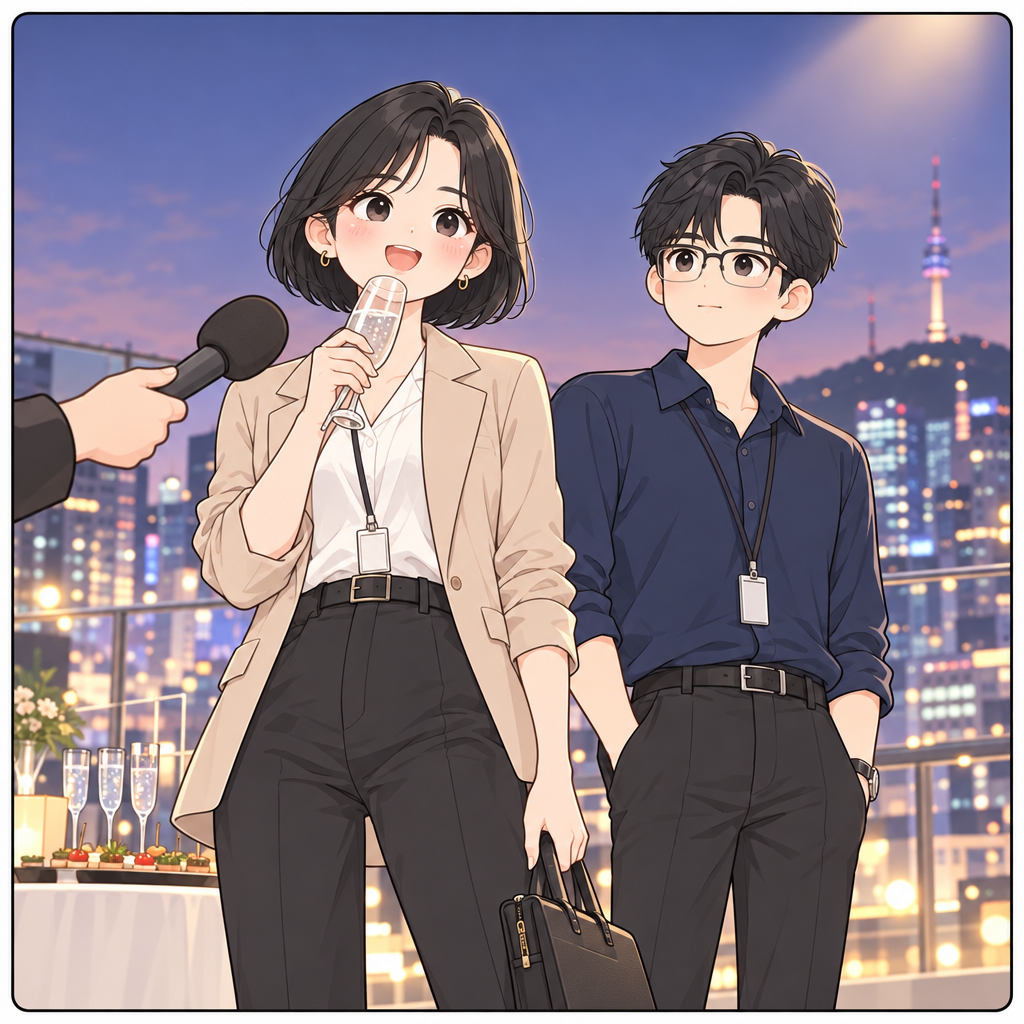 처음 만난 사람과 자기소개와 근황 표지