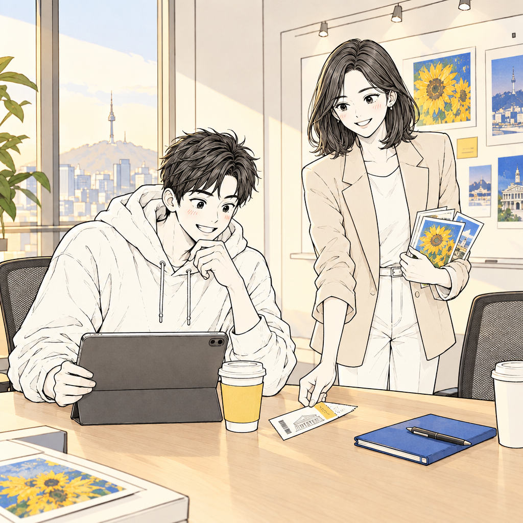 투자 발표 마감이 전시 종료 한 시간 뒤로 바짝 다가왔다. 빈센트 반 고흐는 약 10여 년 동안 약 2,100점의 작품을 남겼고, 그중 약 860점은 유화였다.