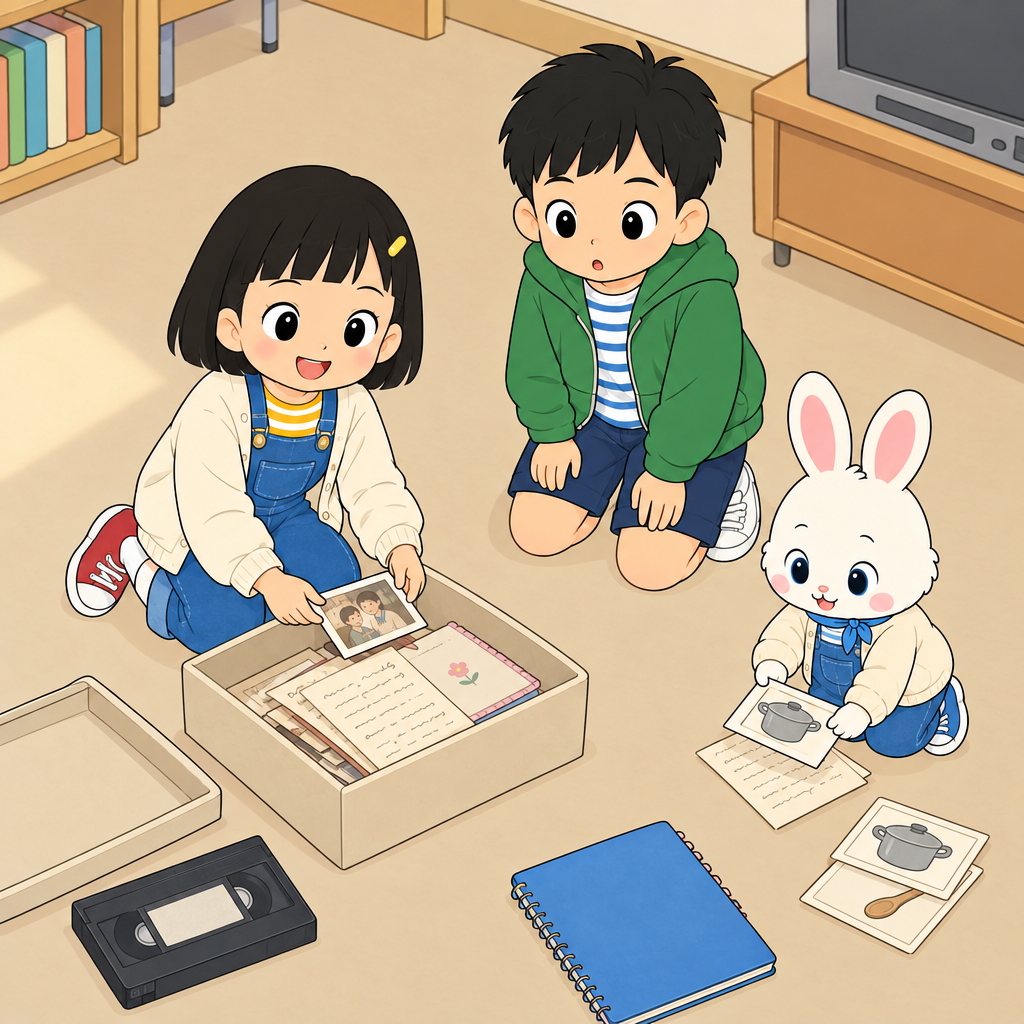 하늘은 자료 상자에서 오래된 사진과 편지, 일기를 찾았다. 이런 자료와 당시 사람의 이야기를 통해 과거의 모습을 짐작할 수 있다.