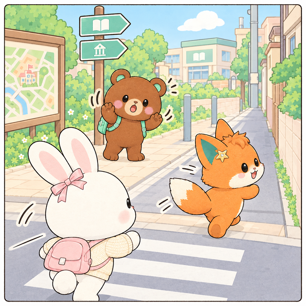 꼬리가 오른쪽이래!
