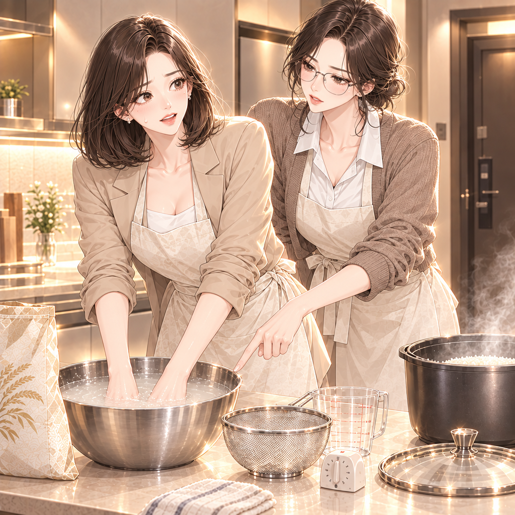 첫 물은 바로 버려야 해요.