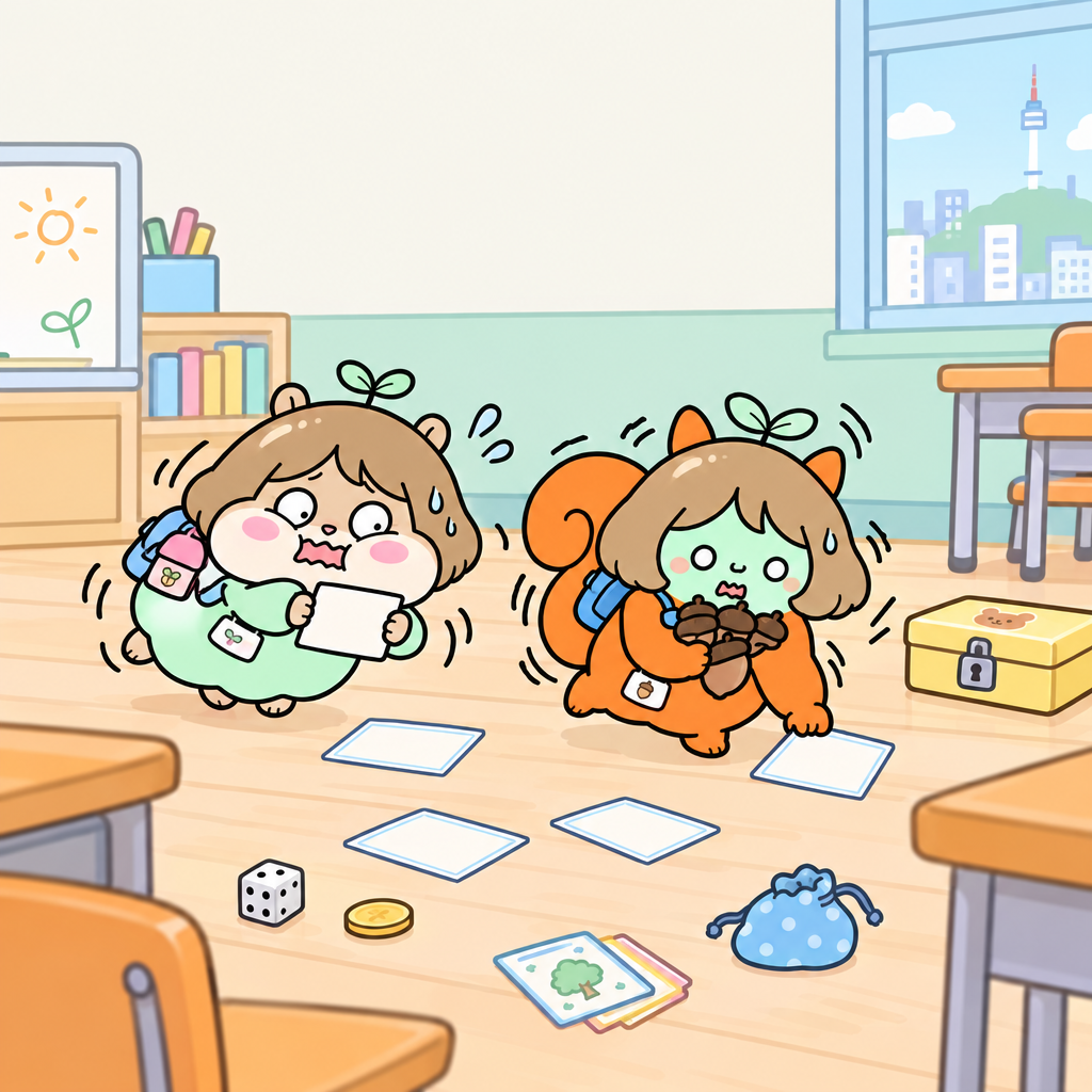 콩이와 도토리는 점수 자료 네 개를 주웠다. 평균은 자료의 값을 모두 더한 후 자료의 수로 나눈 값이다.