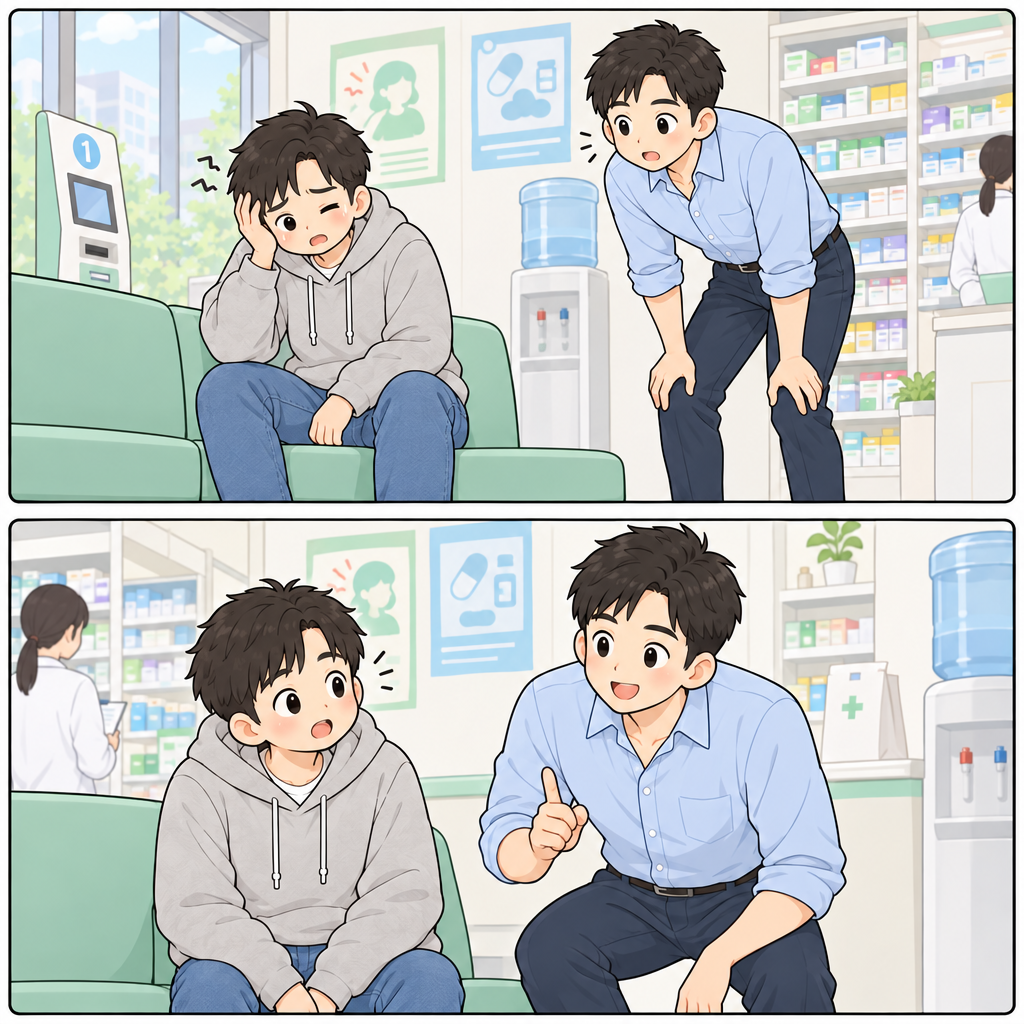 頭は痛いです……?