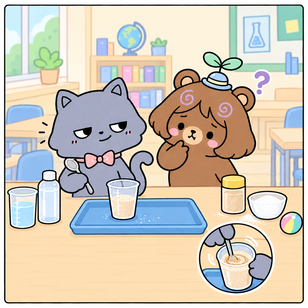 사각사각!