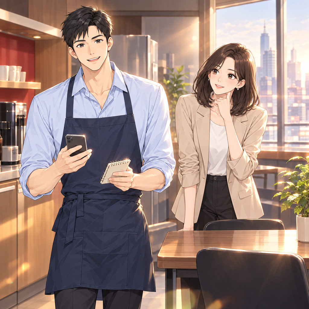준은 팀 회식 예약 전화를 맡았습니다. 인기 식당은 자리가 빨리 차서 날짜와 시간, 인원을 첫마디에 정확히 말해야 합니다.