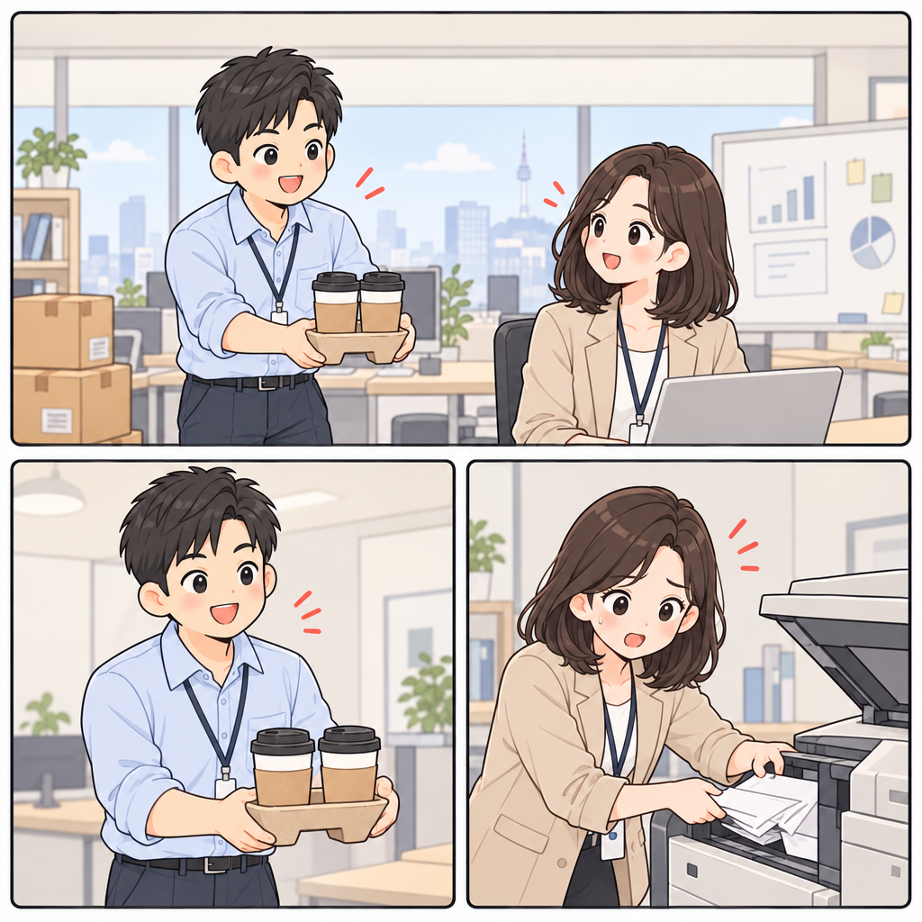 준은 이번 달 흑자라는 말에 들떴습니다. 그러나 수익성이 있어도 현금 부족으로 파산할 수 있어, 이익과 현금은 같은 뜻이 아닙니다.
