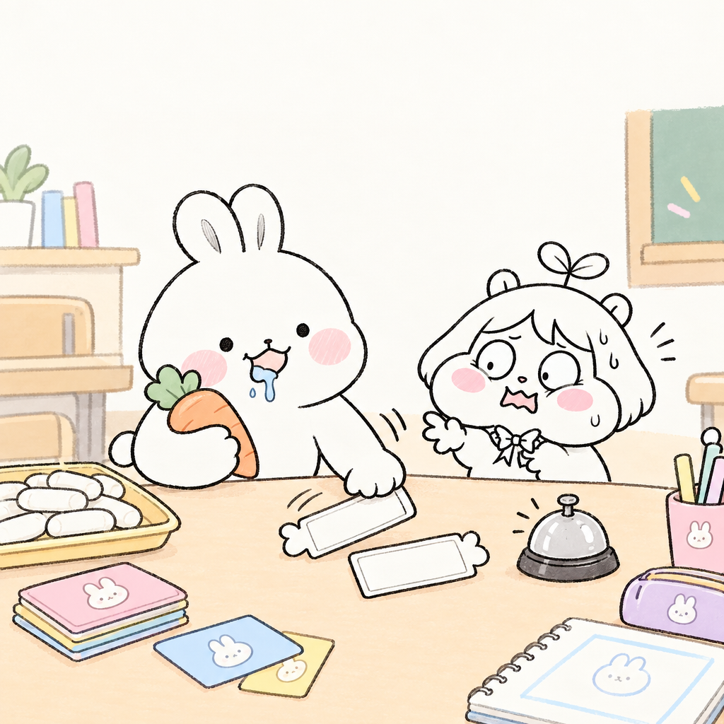 뭉치가 배고파 팻말을 바꿔 끼우자 역할이 뒤엉켰다. 존댓말은 상대방을 높여서 하는 말이고, 상황에 따라 말끝을 바꿔 쓴다.