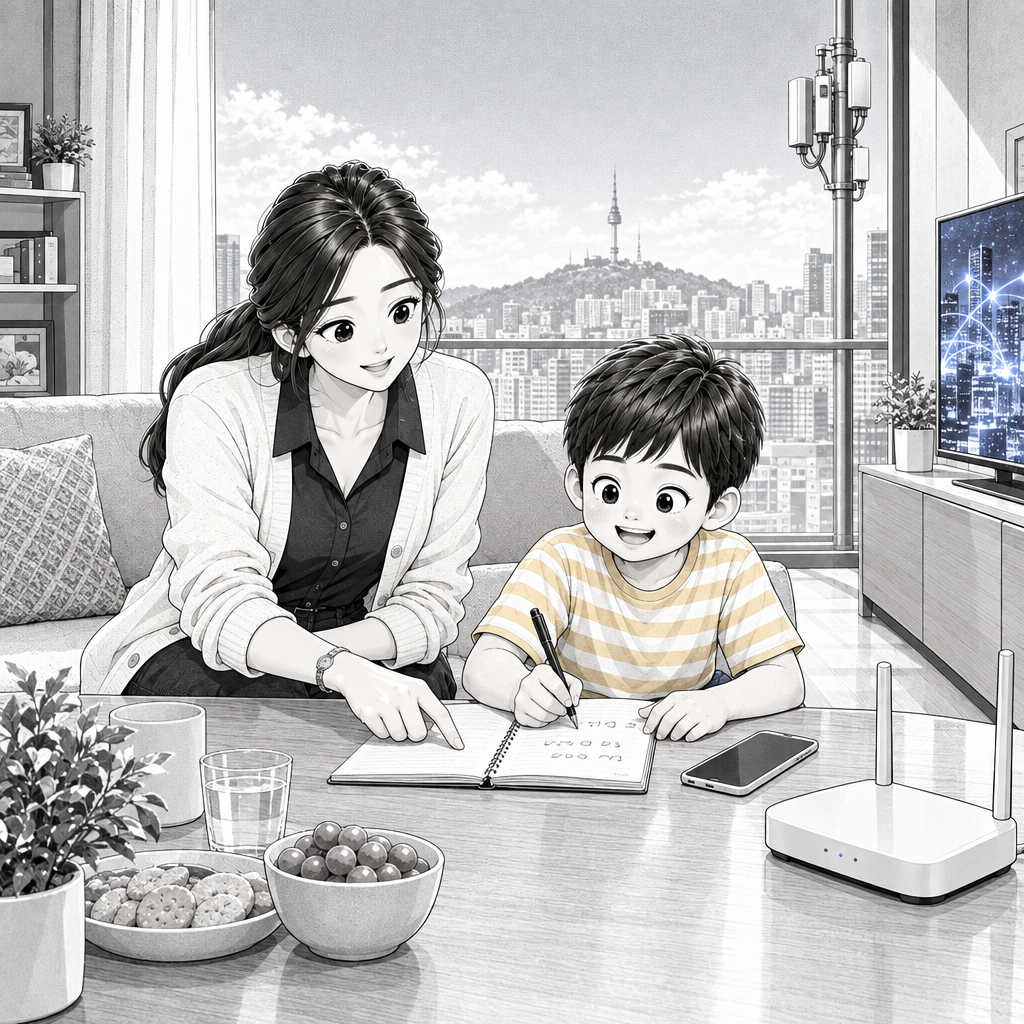 유찬의 첫 오답은 5G를 용량으로 착각한 것입니다. 정확한 뜻은 5세대 이동통신입니다.