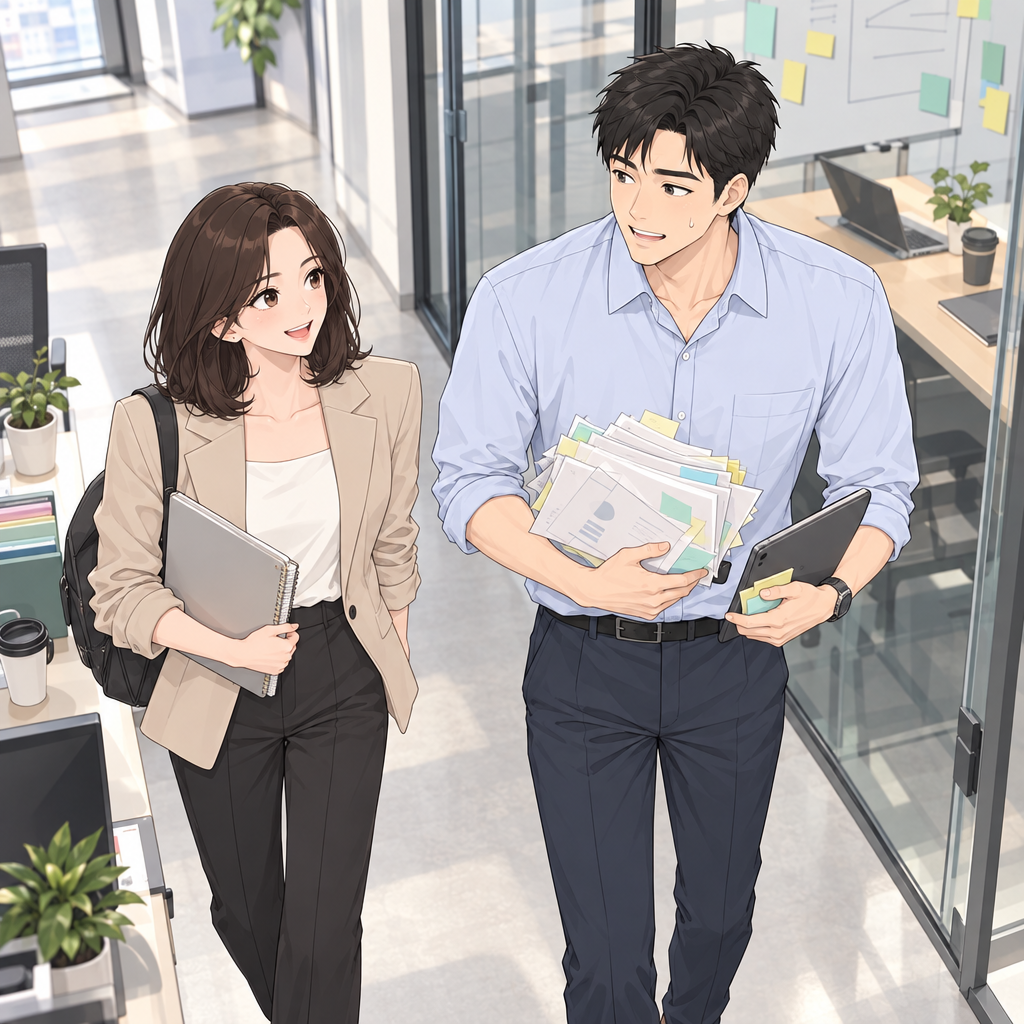 준은 완성된 계획표를 들고 있지만 표정은 불안했습니다. 스타트업은 극심한 불확실성 속에서 새 제품이나 서비스를 만드는 인간 조직입니다.