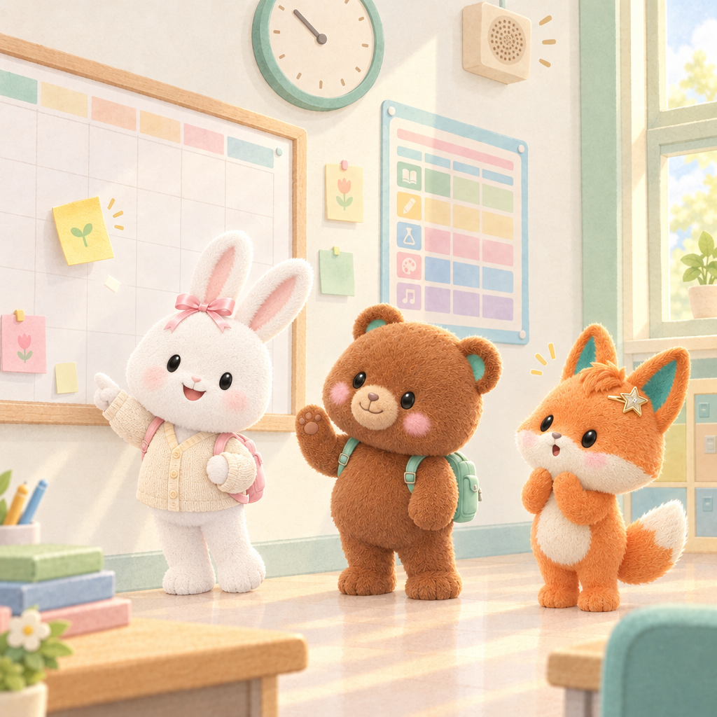 달력에서 오늘 쪽지를 다시 확인하자 발표일이 분명해졌다. 星期一는 월요일이고, 오늘의 요일은 今天星期一라고 말한다.