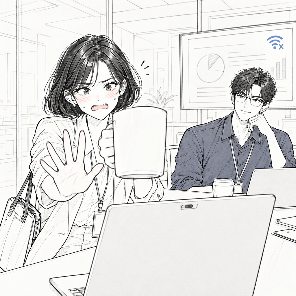 Mina tries to enter the discussion, but her coffee mug appears before her hand. Her abrupt phrase is ignored, and her hopeful expression co…