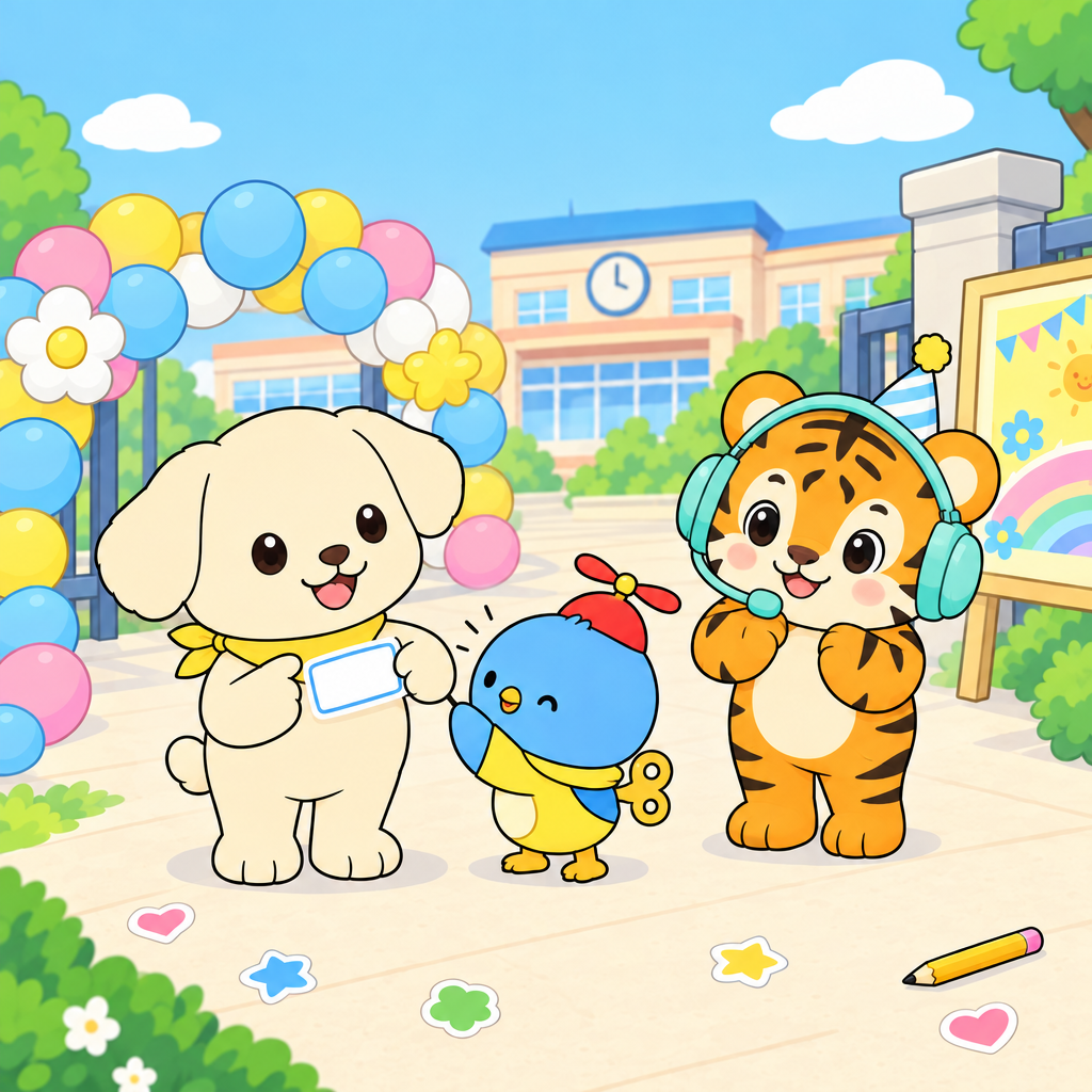 Mongi points to himself and introduces his name. In English, name means 이름.