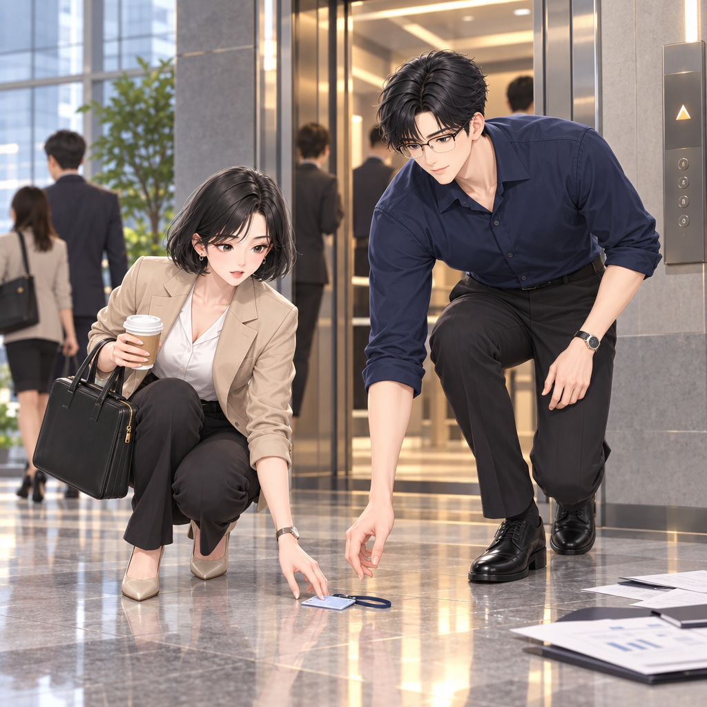 Mina is late for a high-stakes client presentation. Her coffee, laptop bag, and files are all competing for one hand.