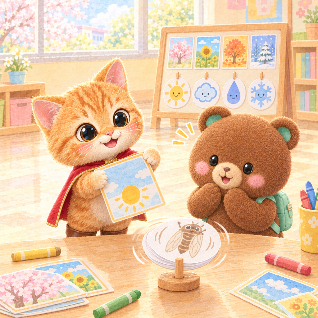 きょう は なつ です！