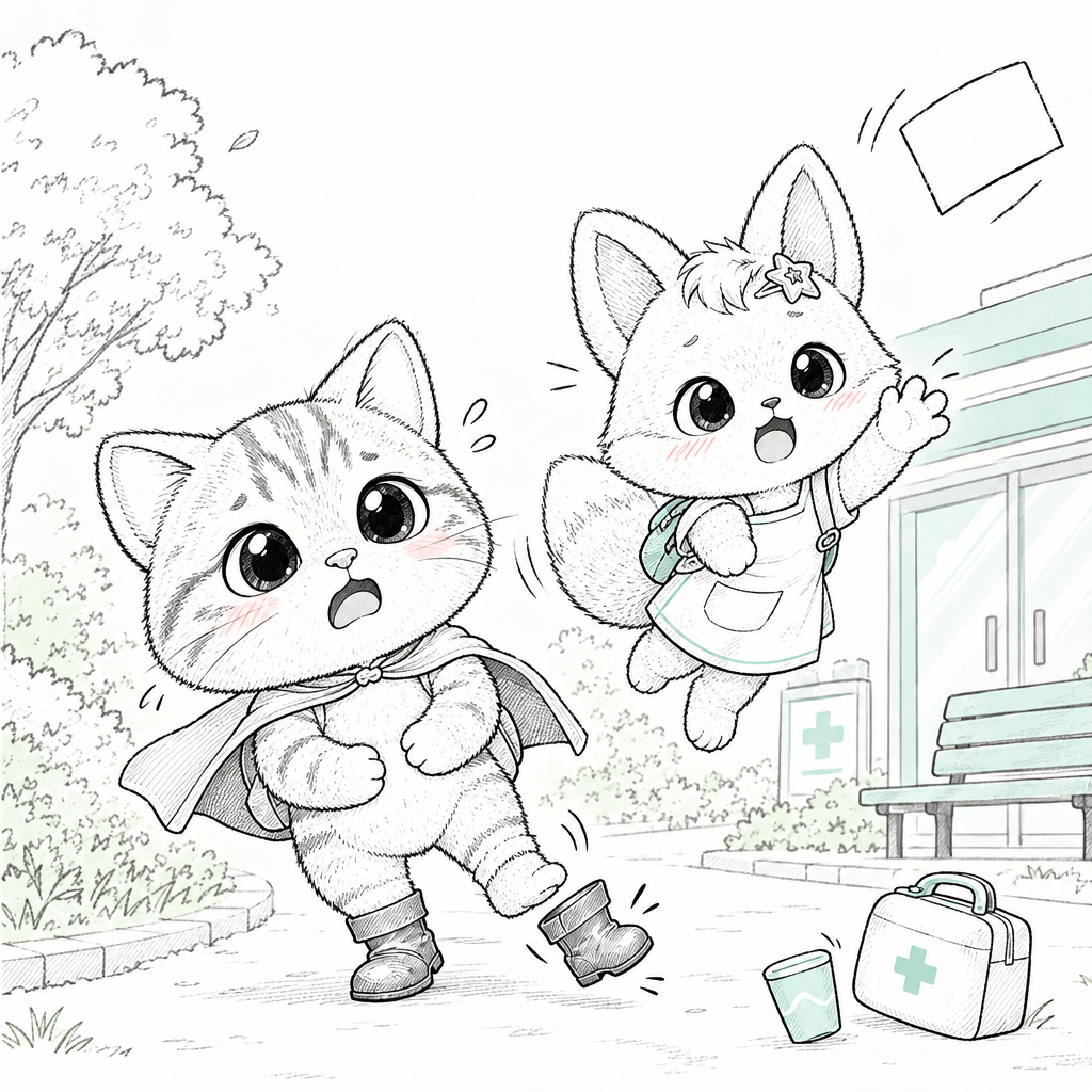 건강과 병원 표지