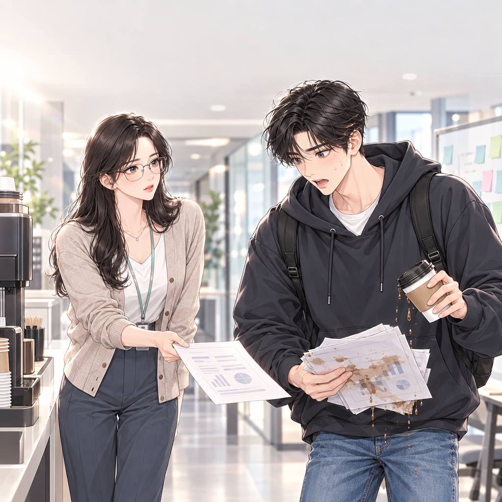 투자자 미팅을 앞두고 민재의 자료가 커피에 젖었다. 비즈니스 모델은 생산 방식만이 아니라 기업 업무, 제품·서비스의 전달 방법, 이윤 창출 방법을 함께 나타내는 모형이다.