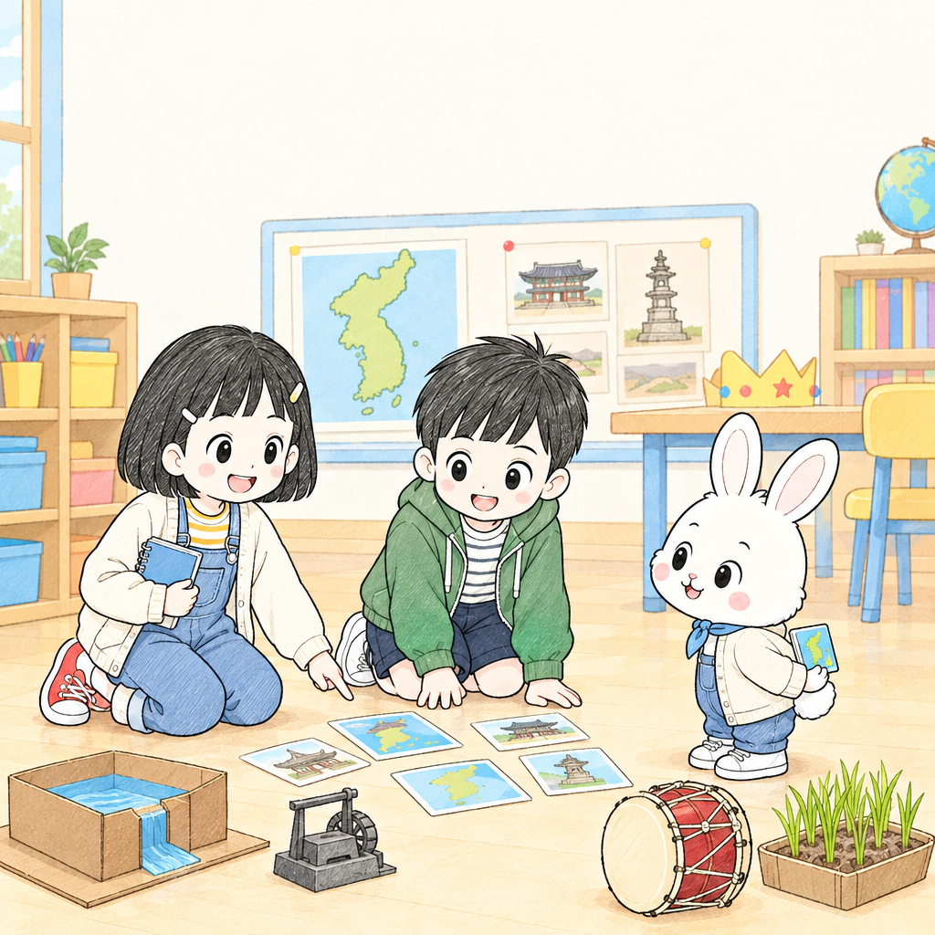 세 이름이 카드 틈에서 모습을 드러냈다. 하늘은 삼한이 마한·진한·변한으로 이루어진 연맹체라는 뜻을 알아차렸다.