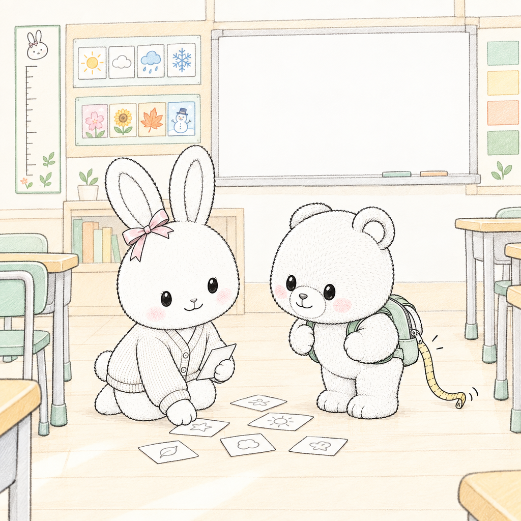 두리가 카드들을 떨어뜨려 토순이가 주워 주었다. 두 대상을 비교할 때는 A 比 B와 같이 比를 써서 ‘A는 B보다’라고 말한다.