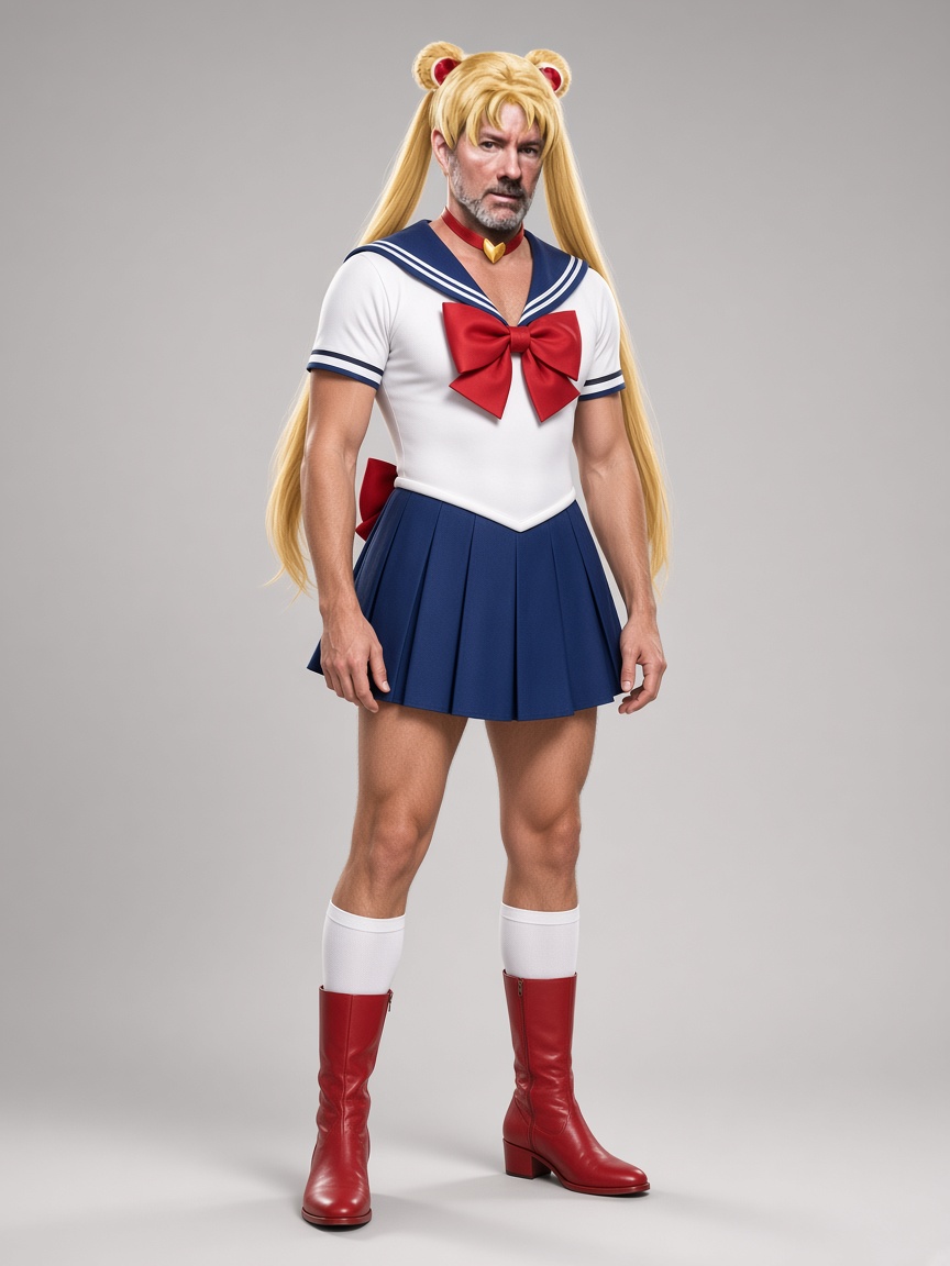Michael Sailor, full-body portrait