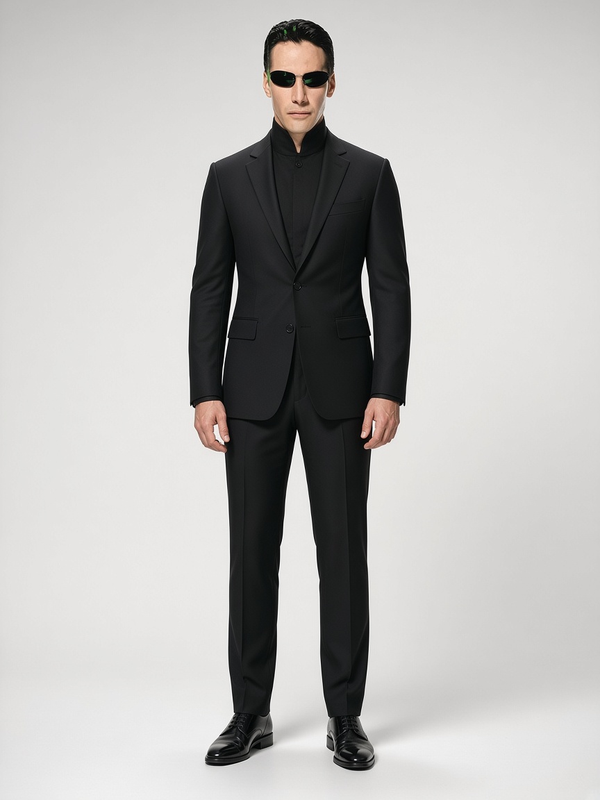 NEO, full-body portrait