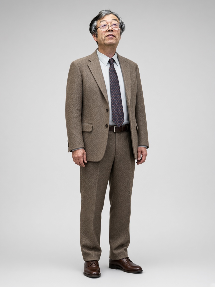 satoshi, full-body portrait
