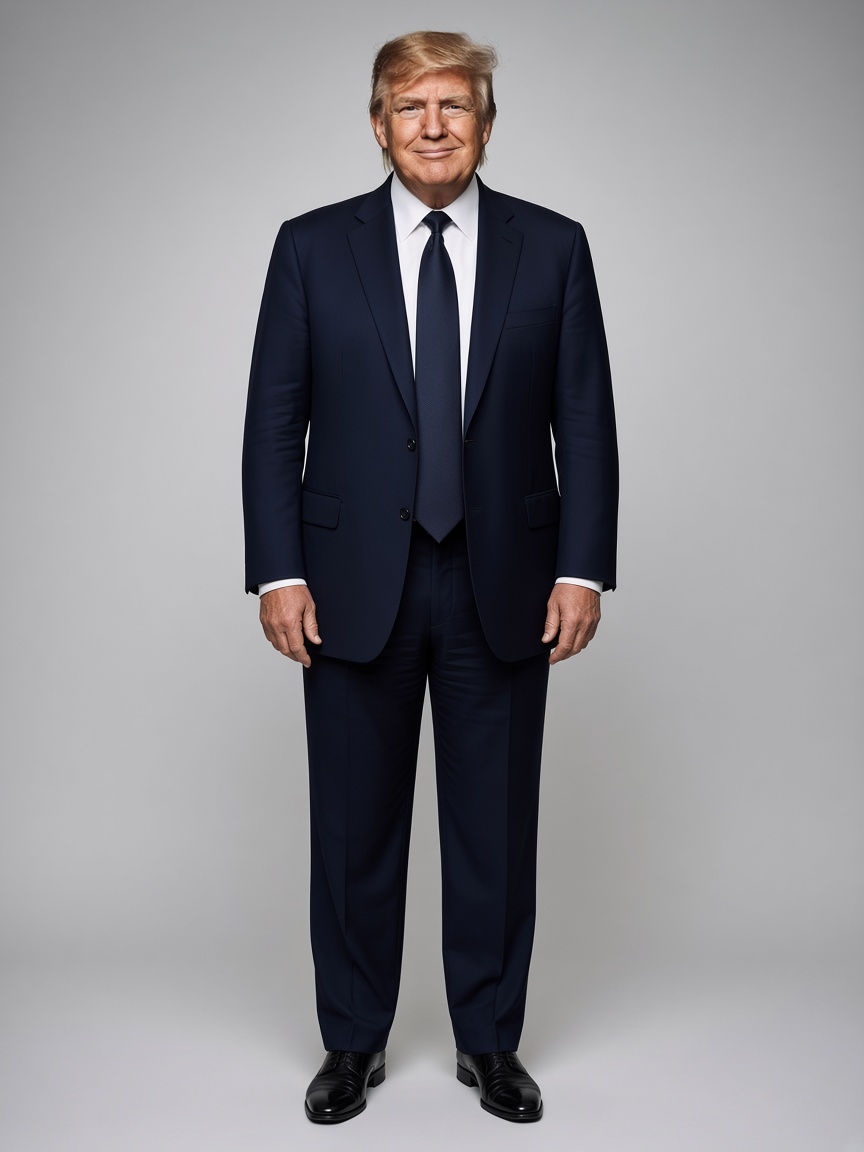 TRUMPBOY, full-body portrait
