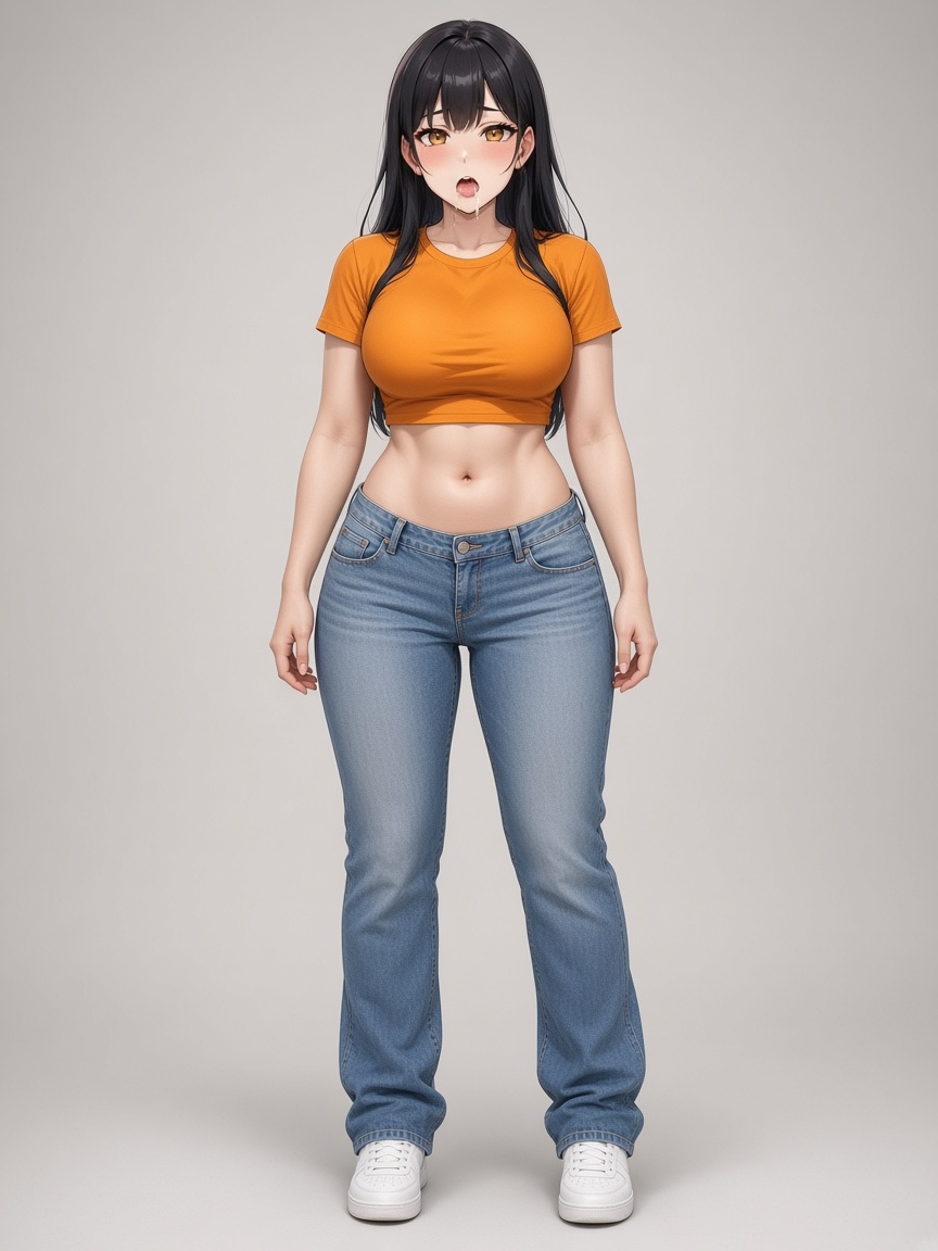 Artificial Gooner Intelligence, full-body portrait