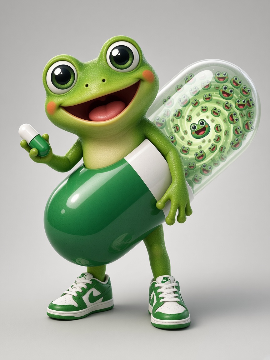 TadPill, full-body portrait