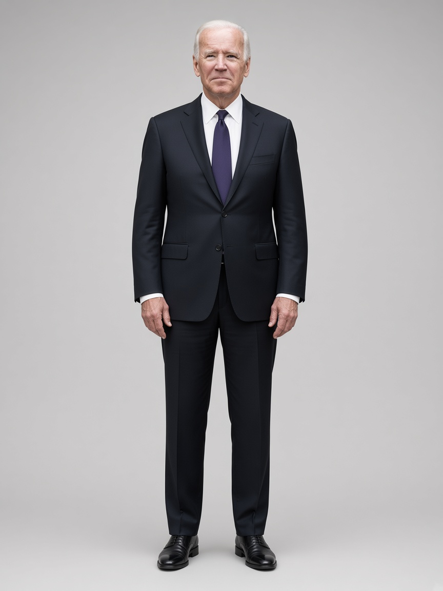 Joe Biron, full-body portrait