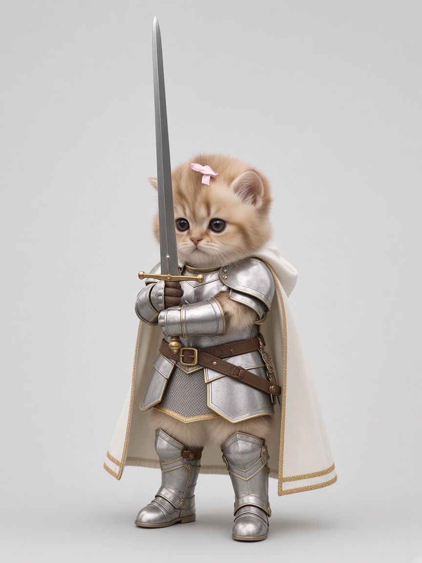 Knight, full-body portrait