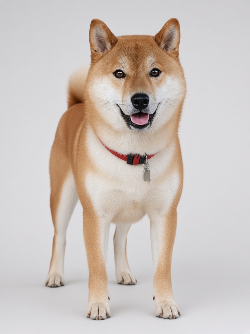 SHIBA INU, full-body portrait
