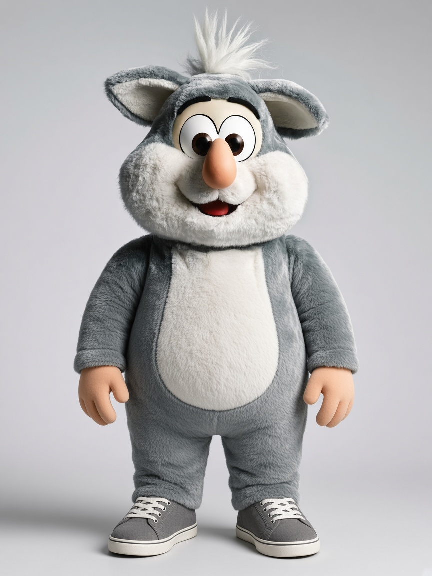 HUGGY, full-body portrait