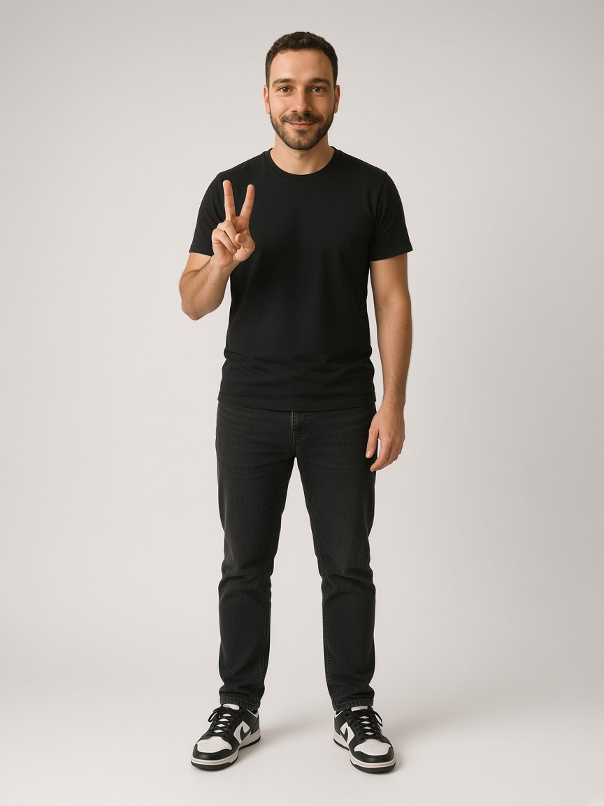 MICHAEL, full-body portrait