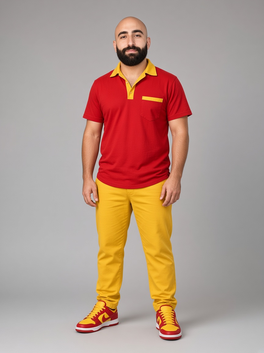 Mert The Pooh, full-body portrait
