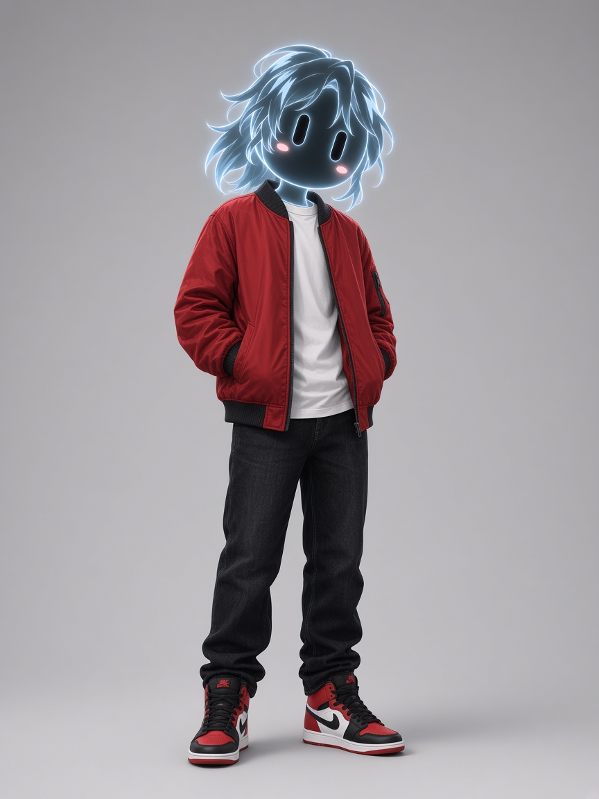 Echo, full-body portrait