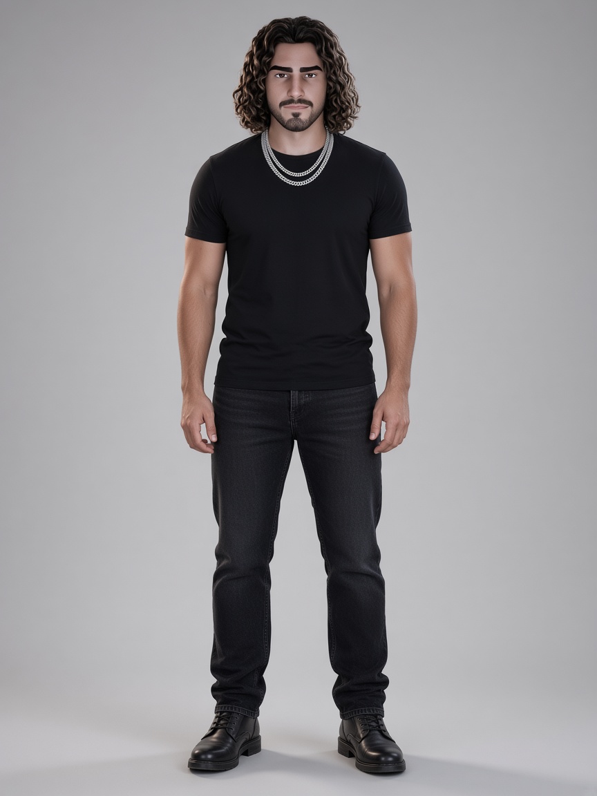 The Mentor, full-body portrait