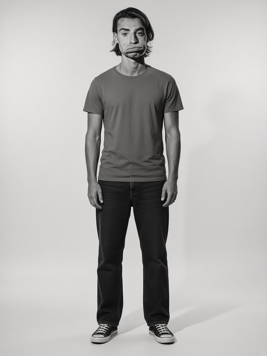 Geza, full-body portrait