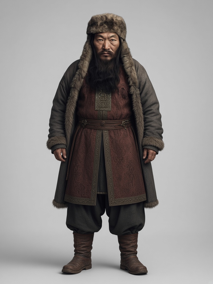 GENGHIS KHAN, full-body portrait