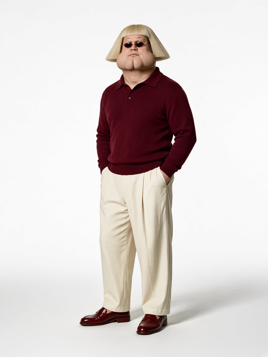Albinsky, full-body portrait
