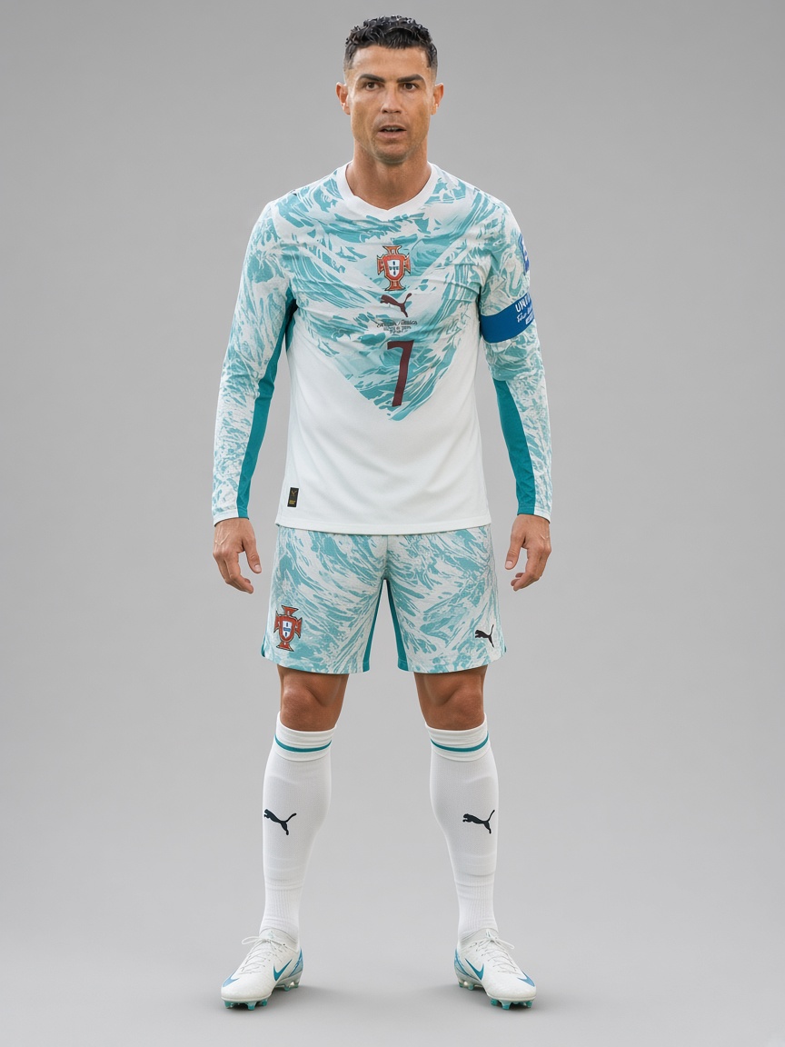 Ronaldo, full-body portrait
