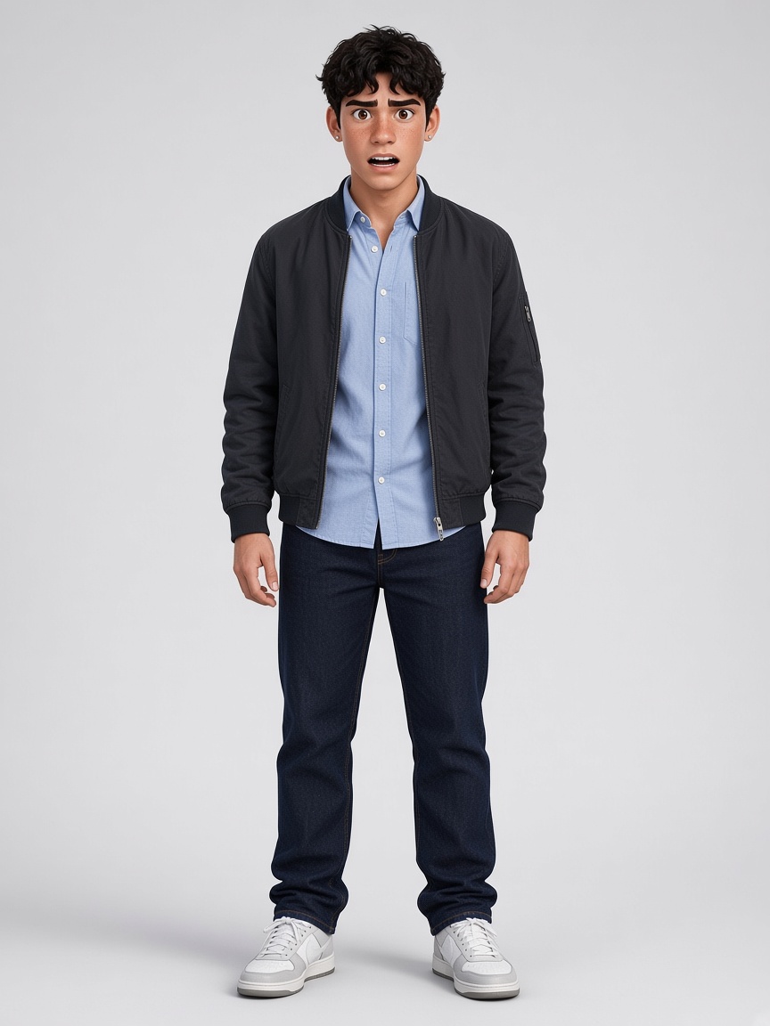 Aiden The Day Trader, full-body portrait