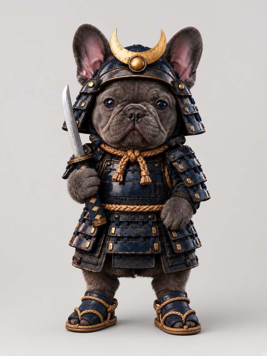 RONINU, full-body portrait