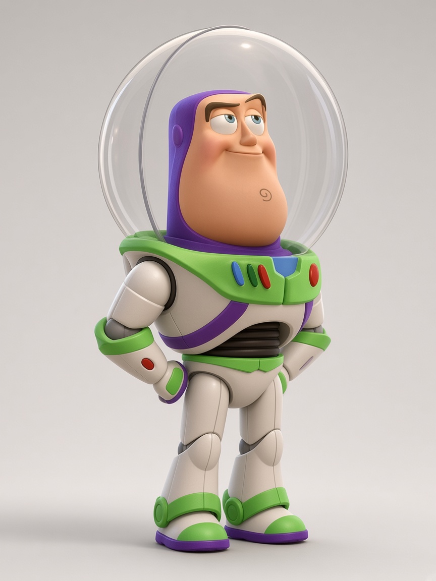 Lil Buzz, full-body portrait