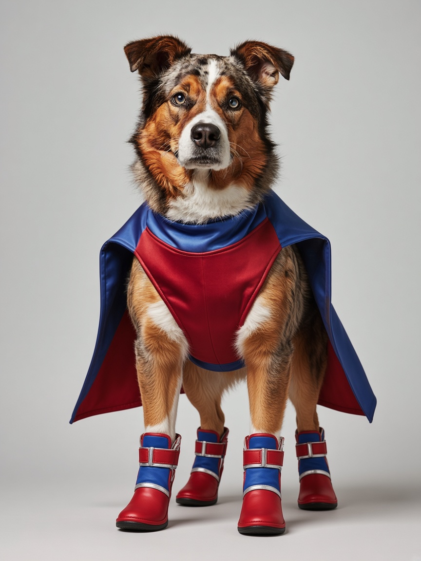 Udog, full-body portrait