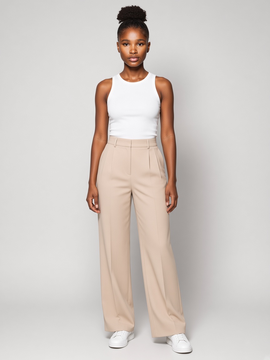 Ebony, full-body portrait