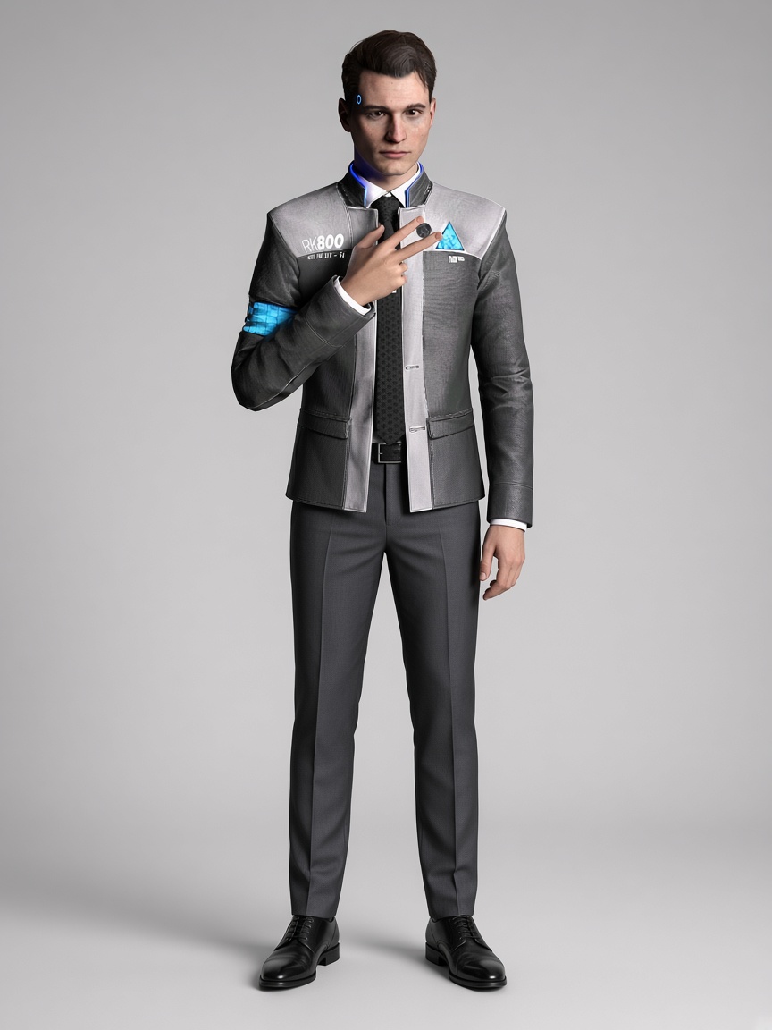 Connor, full-body portrait