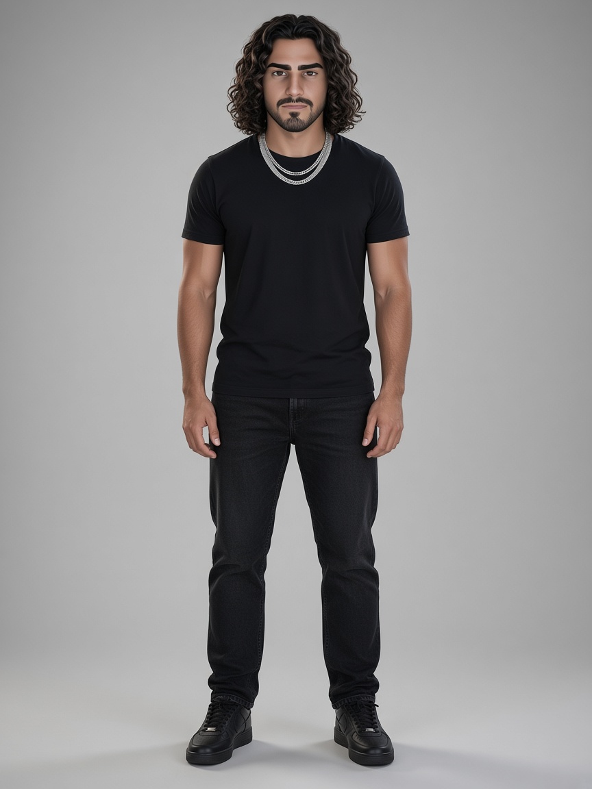 TEACHER, full-body portrait