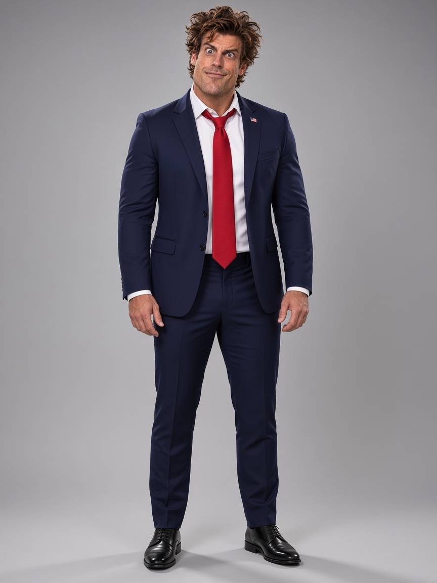 CONRAD TRUTH, full-body portrait