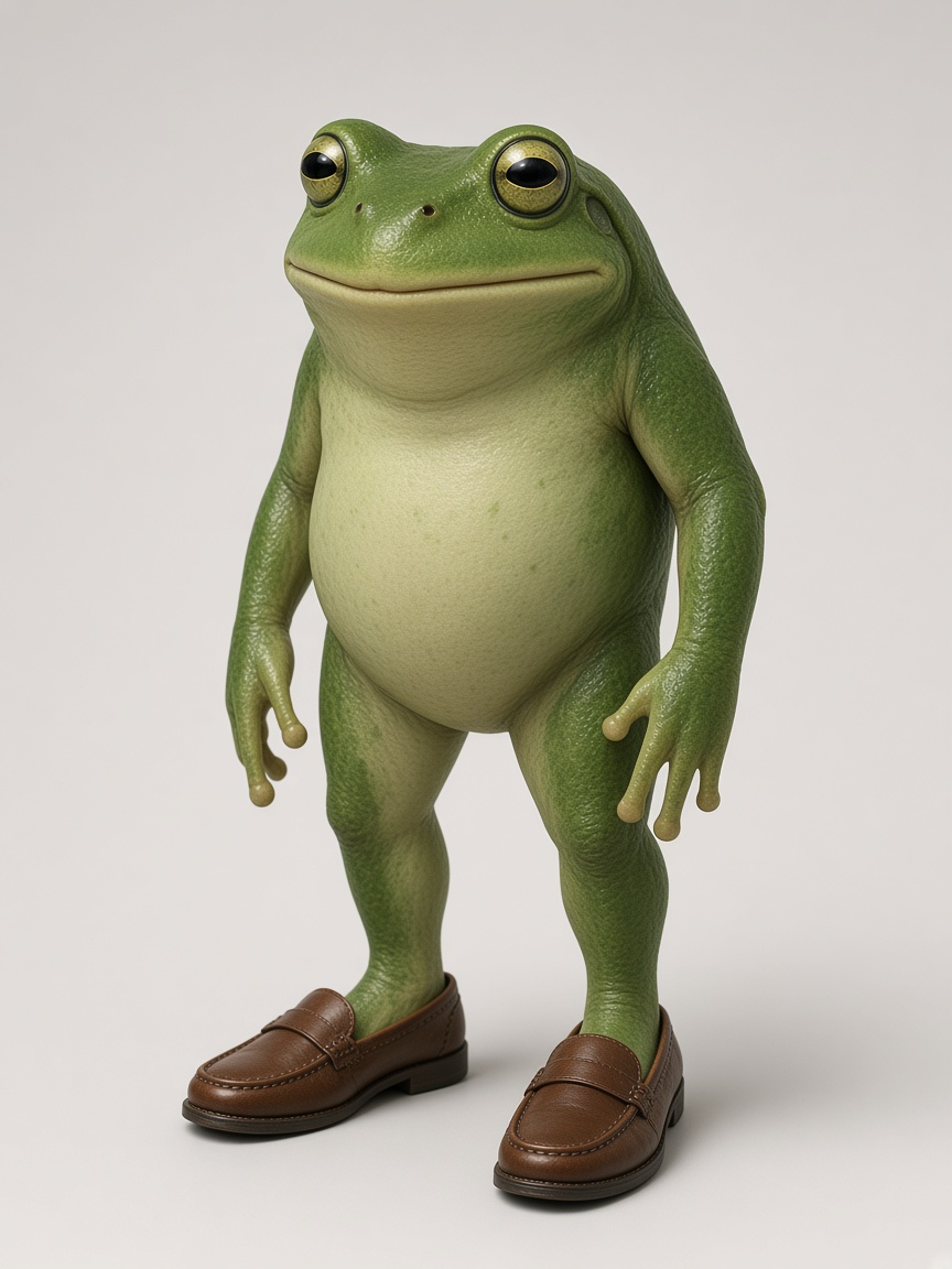 Froge, full-body portrait