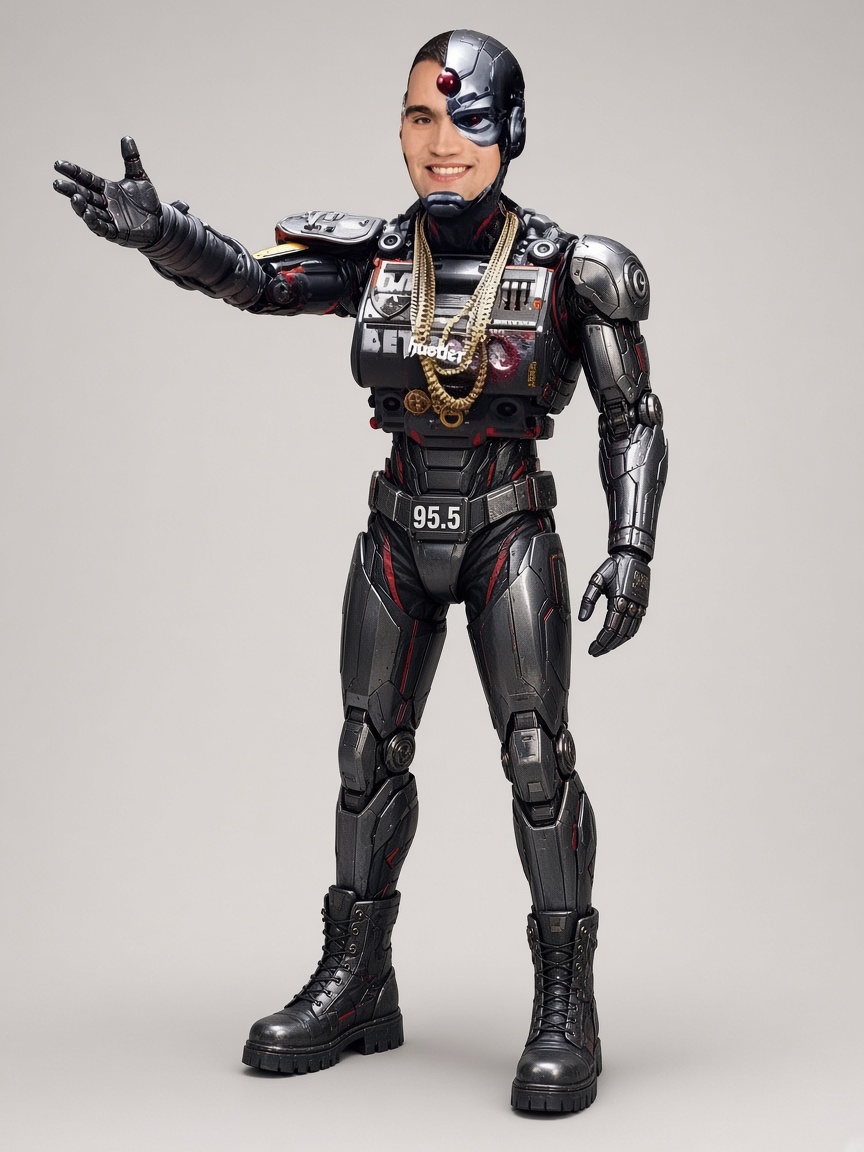 Kirkbot, full-body portrait